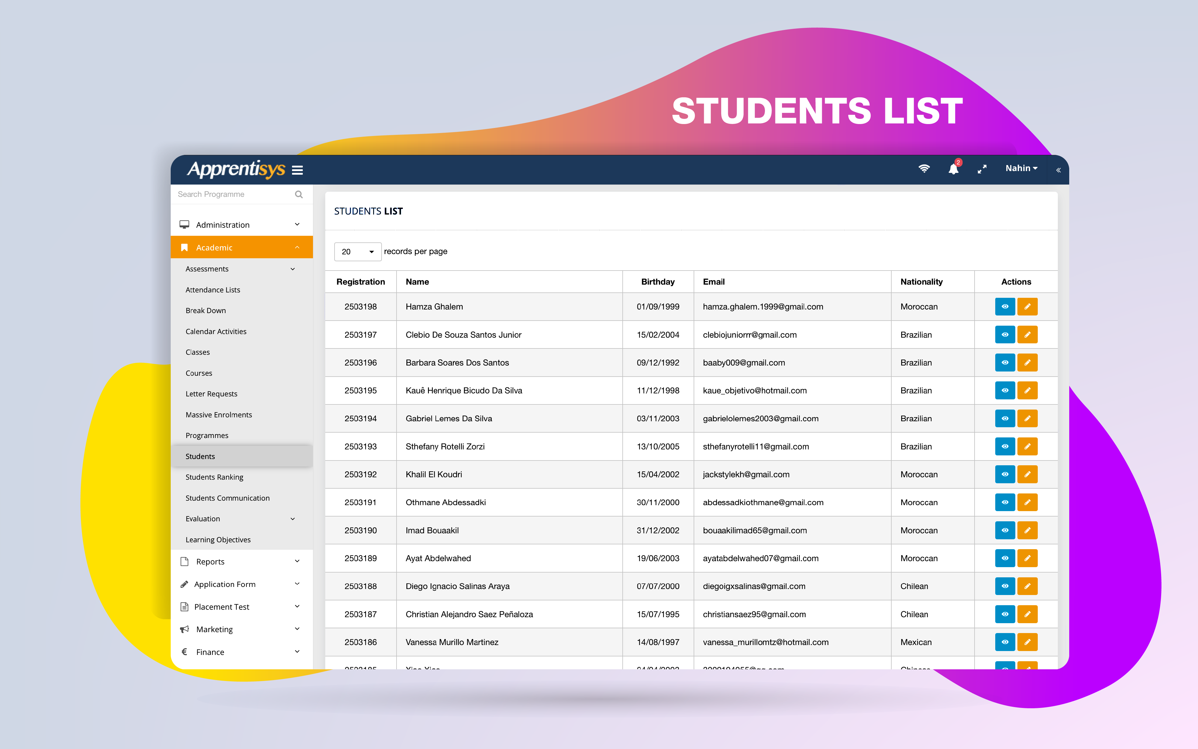 Student Profile Management